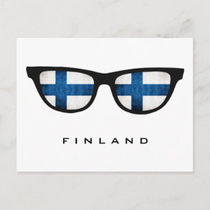 Carte Postale Finlande Nuances texte et couleur personnalisés ca