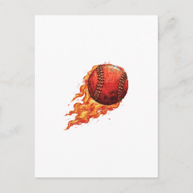 Carte Postale Fire Baseball  (Devant)