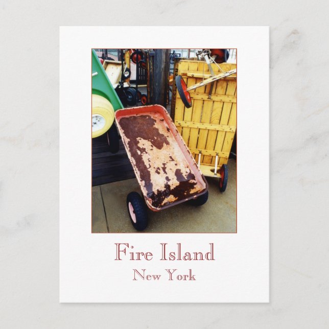 Carte postale 'Fire Island Colour Wagons' (Devant)
