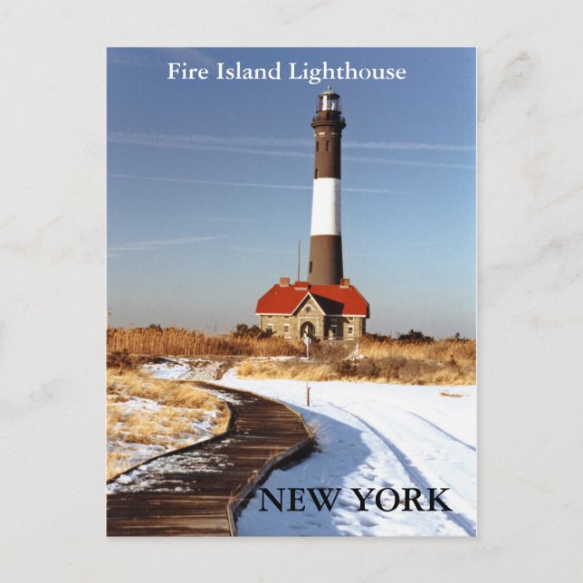 Carte Postale Fire Island Lighthouse, New York Postcard (Devant)