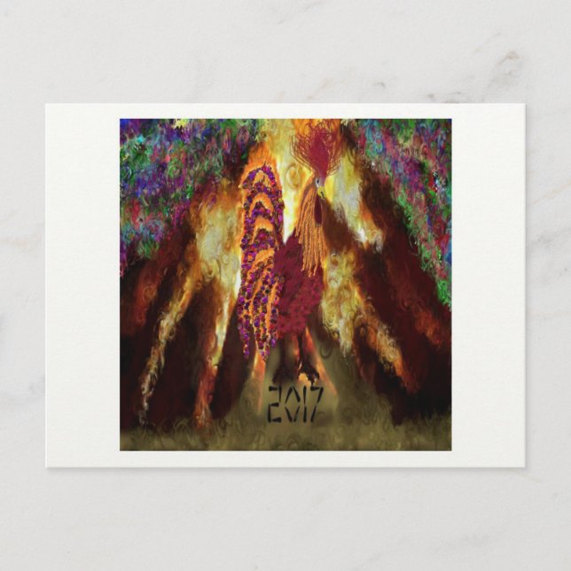 Carte Postale Fire Rooster 2017 (Devant)