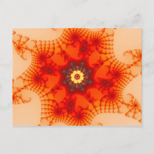Carte Postale Fire Web - Art fractal