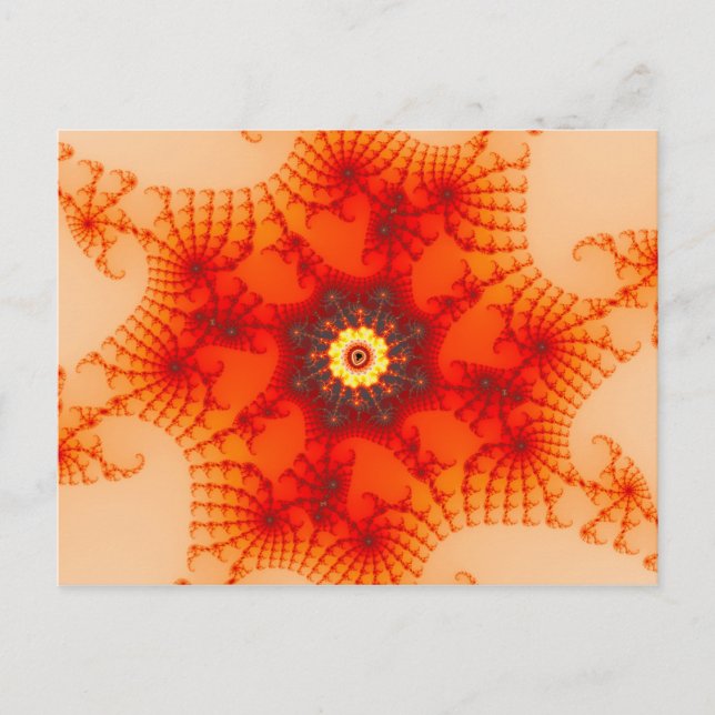 Carte Postale Fire Web - Art fractal (Devant)