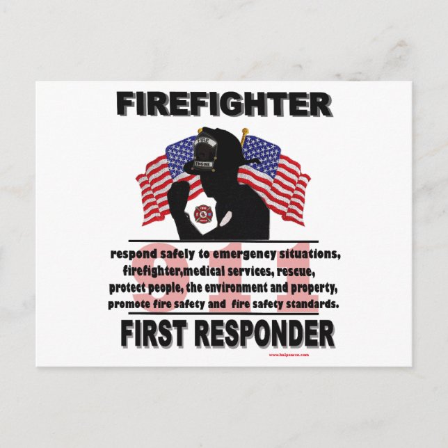 Carte Postale FireFighter_First_Responder (Devant)
