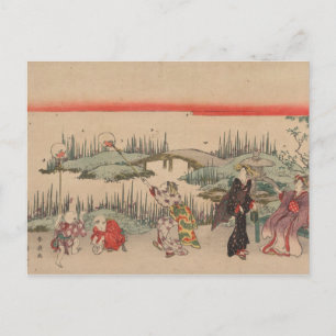 Carte Postale Fireflies à couver (coupe de bois couleur)