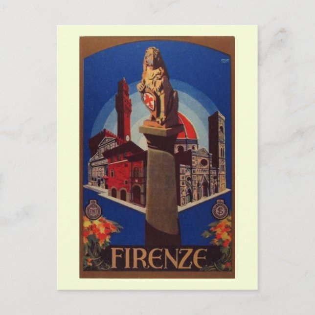 Carte Postale Firenze, Florence Italie Voyage Vintage (Devant)