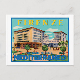 Carte Postale Firenze Grand Hotel Mediterraneo
