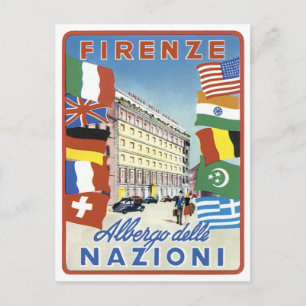 Carte Postale Firenze Nazioni Affiche de voyage
