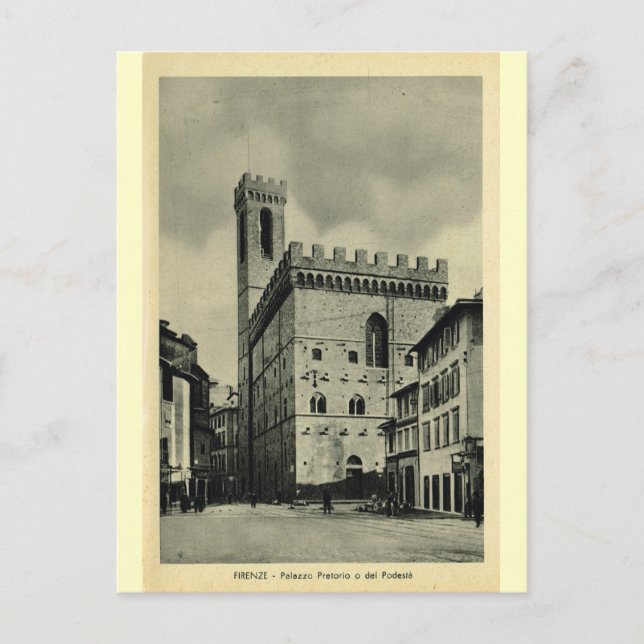 Carte Postale Firenze Palazzio Pretorio 1 (Devant)