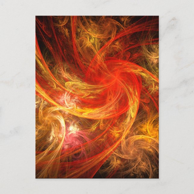 Carte postale Firestorm Nova Abstrait Art (Devant)