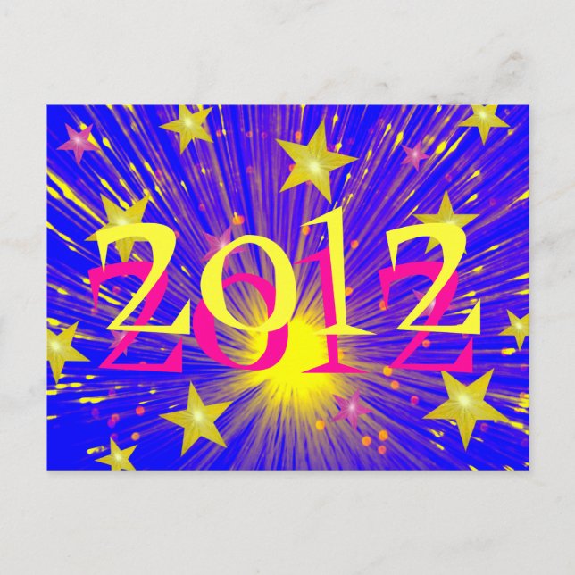 Carte postale Firework '2012' (Devant)