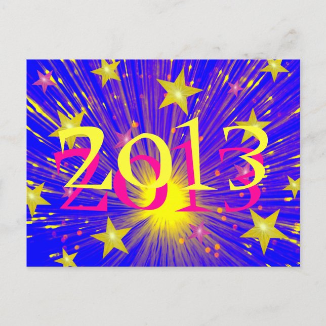 Carte postale Firework '2013' (Devant)