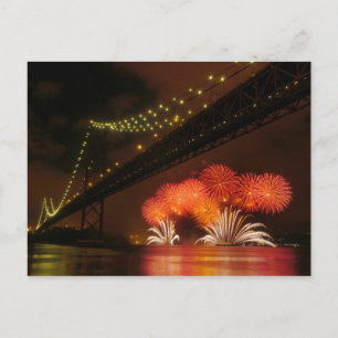 Carte Postale Firework Lisbonne