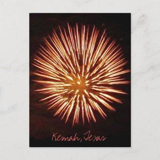 Carte postale Fireworks1c - customisée