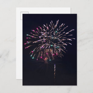 Carte Postale Fireworks at Night Sky Photography