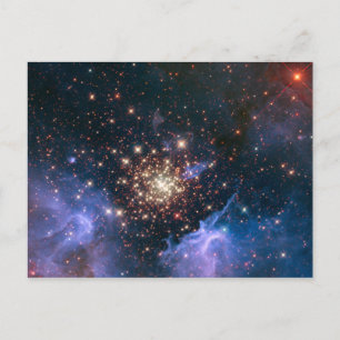 Carte Postale Fireworks dans l'espace