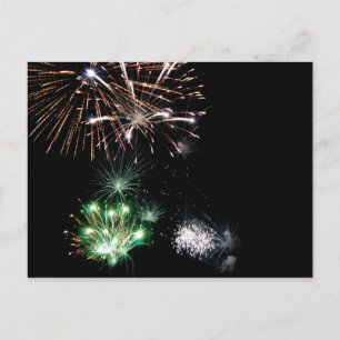 Carte Postale Fireworks Postcard