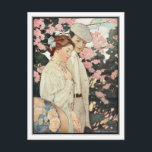 Carte Postale First Love par Jessie Willcox Smith<br><div class="desc">'Dernière scène de tout ce qui finit - Cette étrange histoire mouvementée - Est d'abord l'Amour et le simple enchantement'. Illustration de Jessie Willcox Smith de "The Seven Age of Childhood" (1909).</div>