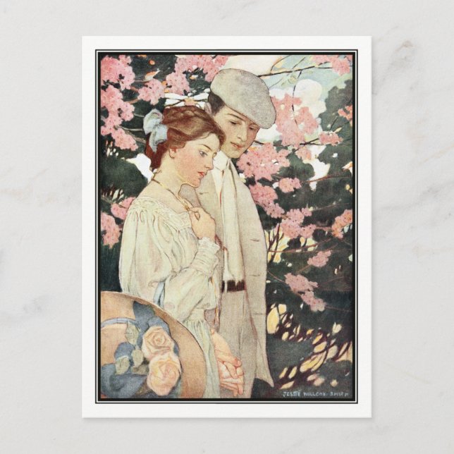 Carte Postale First Love par Jessie Willcox Smith (Devant)