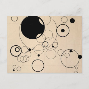 Carte Postale First Study for Some Circles by Wassily Kandinsky