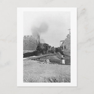Carte Postale First train passing through the wall of Pékin