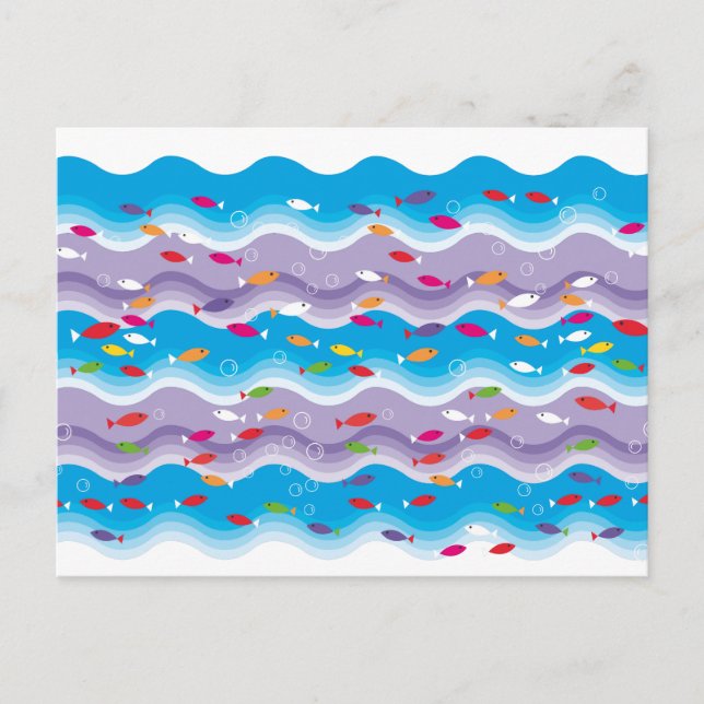 Carte Postale Fis de mer dans (Devant)