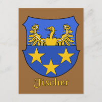 Carte postale Fischer Family Shield