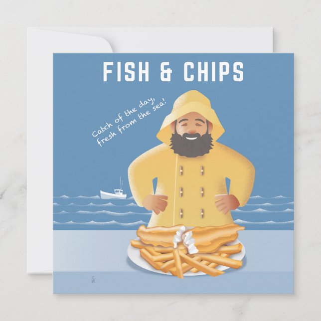Carte postale Fish and Chips (Devant)