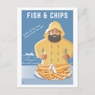 Carte postale Fish and Chips