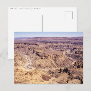 Carte Postale Fish River Canyon en Namibie du Sud, Afrique
