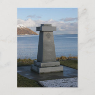 Carte Postale Fisherman's Memorial, ville d'Unalaska, Alaska