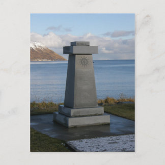 Carte Postale Fisherman's Memorial, ville d'Unalaska, Alaska