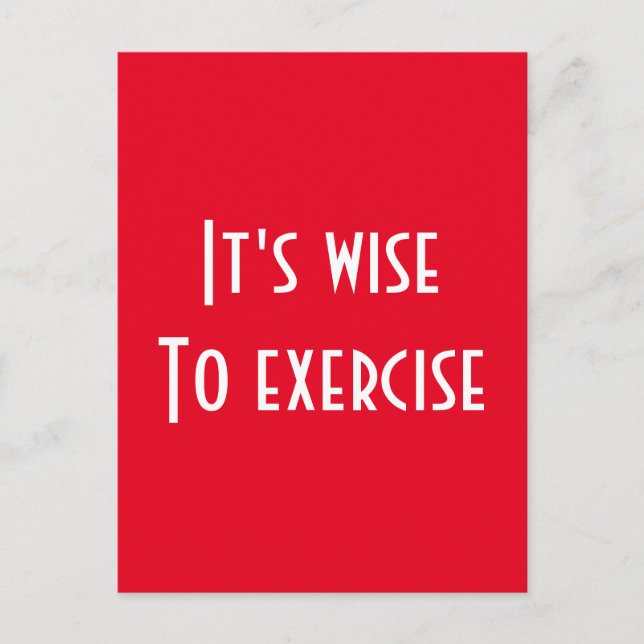 Carte Postale Fitness (Devant)