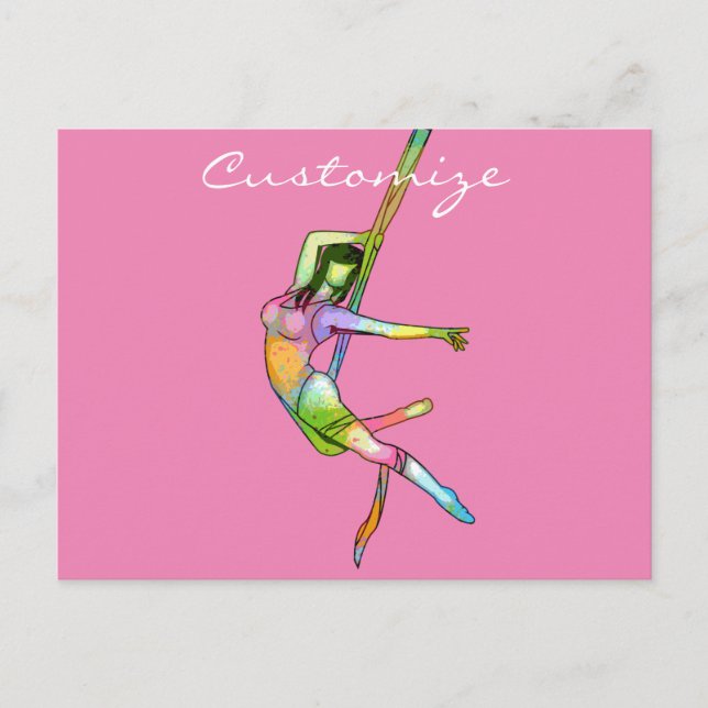 Carte Postale Fitness aérienne Yoga Thunder_Cove (Devant)