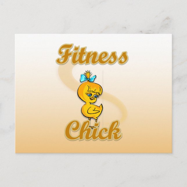 Carte Postale Fitness Chick (Devant)