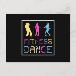 Carte Postale Fitness Dance Gym Dancing Workout Sport Idée cadea