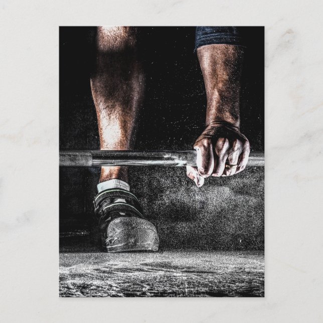 Carte Postale Fitness Weightlifting Gym entraînement (Devant)