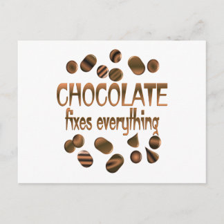 Carte Postale Fixations au chocolat