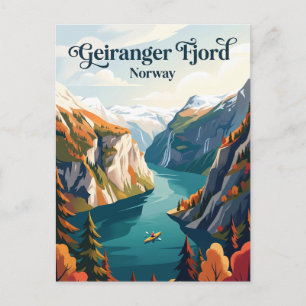 Carte Postale Fjord de Geiranger Norvège
