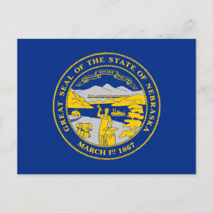 Carte Postale Flag du Nebraska