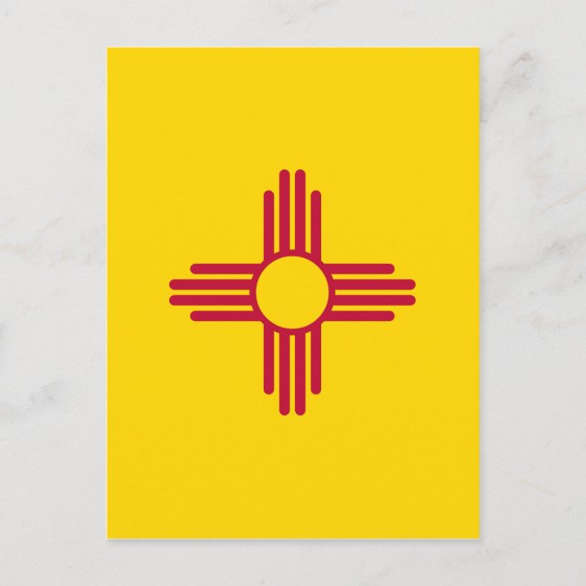 Carte Postale Flag du Nouveau-Mexique (Devant)