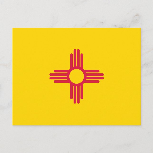 Carte Postale Flag du Nouveau-Mexique (Devant)