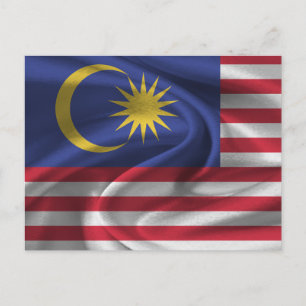 Carte Postale Flag malaisien