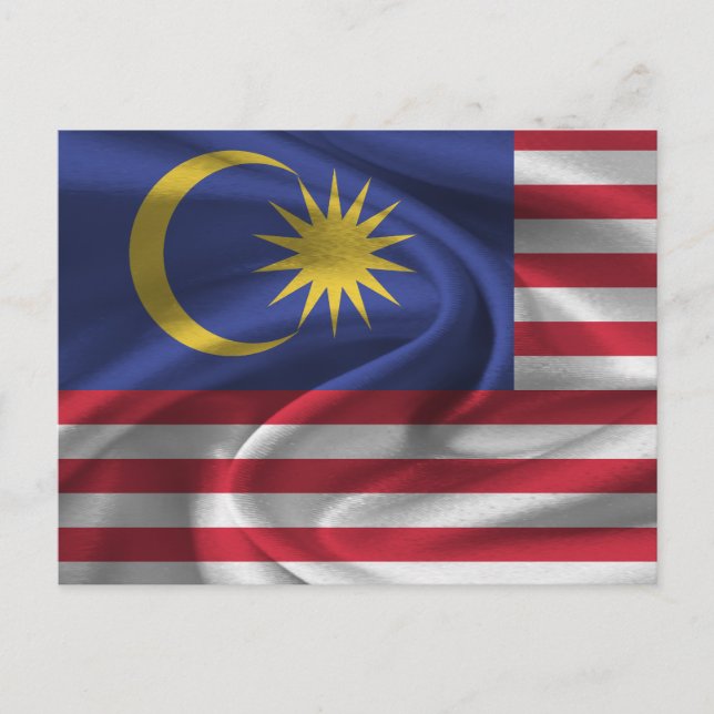 Carte Postale Flag malaisien (Devant)