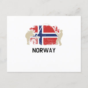 Carte Postale Flag norvégien