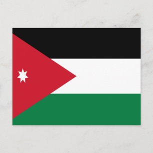 Carte Postale Flag of Jordan