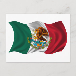 Carte Postale Flag of Mexico, Coat of Arms