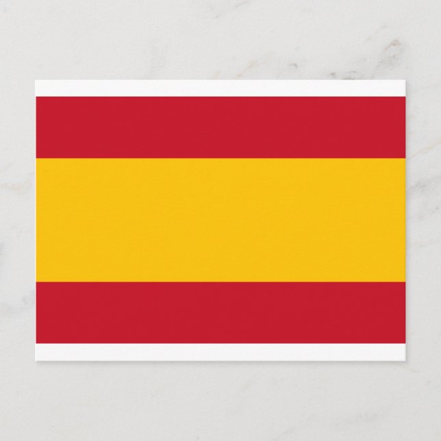 Carte Postale Flag of Spain, Bandera de España, Bandera Española (Devant)
