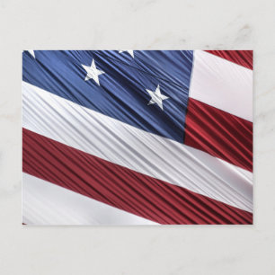 Carte Postale Flag patriotique américain rouge, blanc et bleu