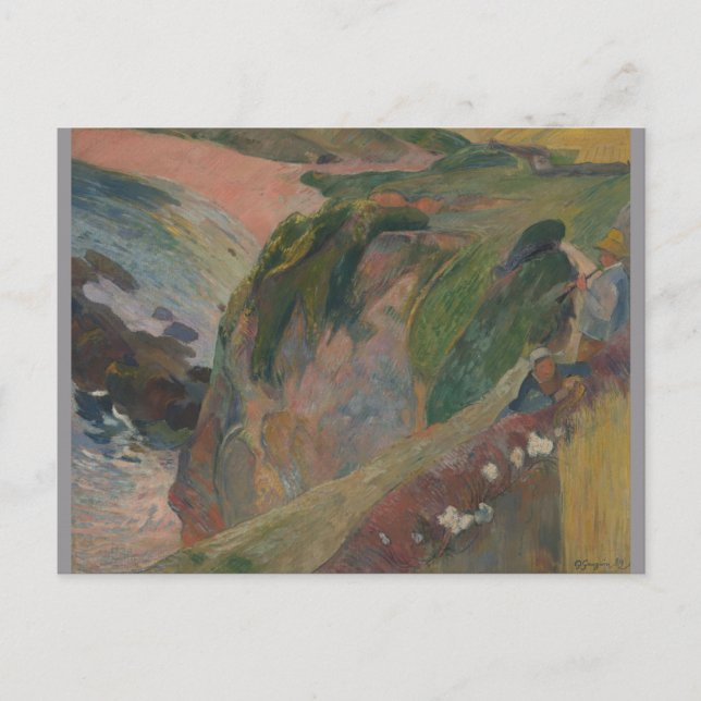 Carte Postale Flageolet Player sur Cliff Paul Gauguin (Devant)